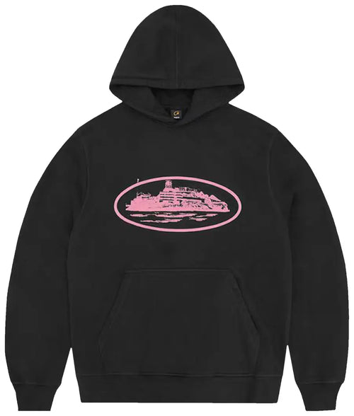 Corteiz Alcatraz V2 Hoodie 'Black/Pink'