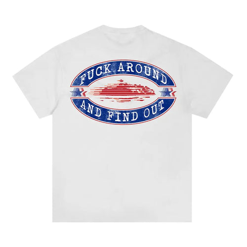 Corteiz Fuck Around Tee *New Blank* 'White'