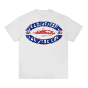 Corteiz Fuck Around Tee *New Blank* 'White'