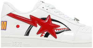 BAPE STA LOW - SHARK WHITE